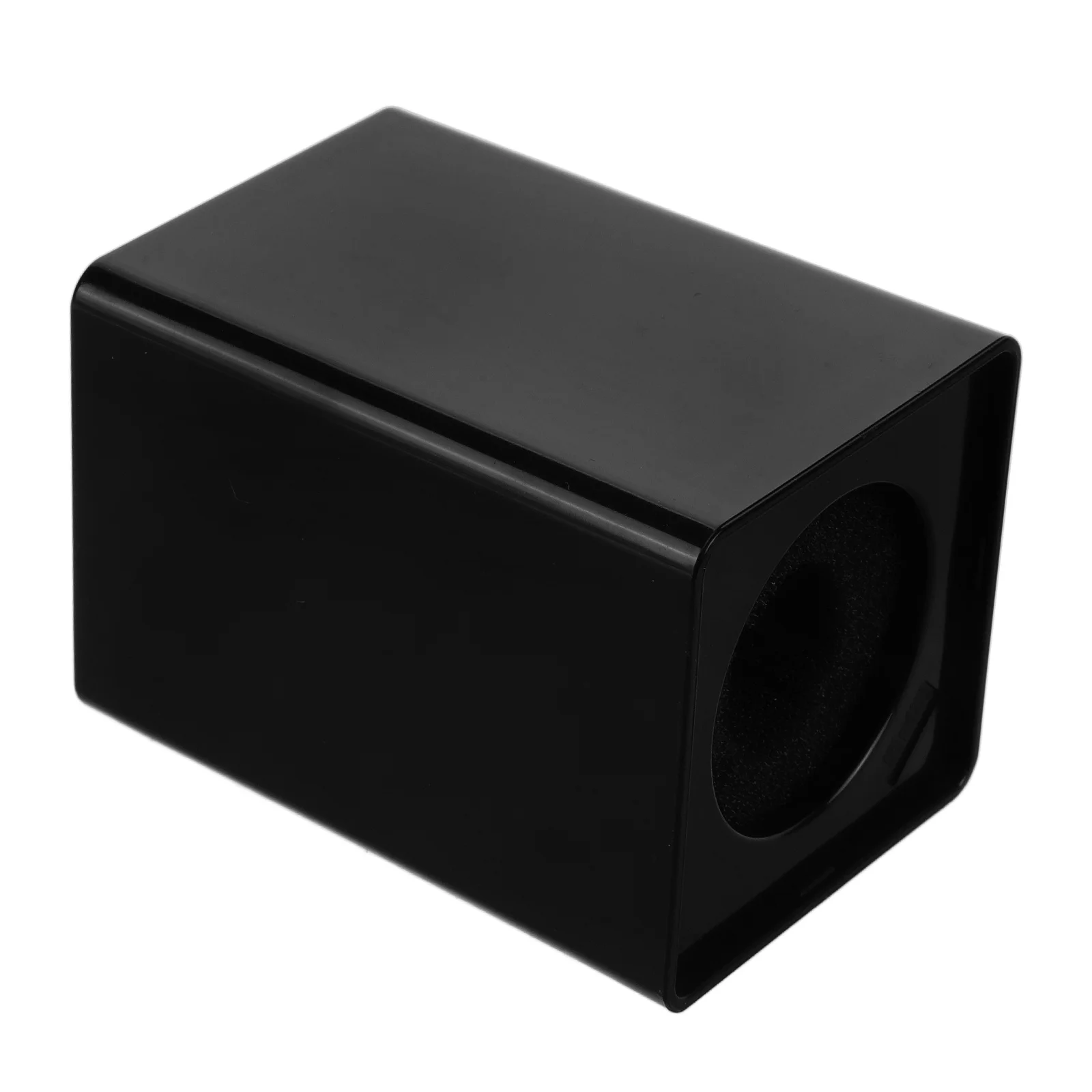 

Stable Microphone Holder Cube Stand For Interview Support Box Wireless Flag Station Compatible Microphone Isolation