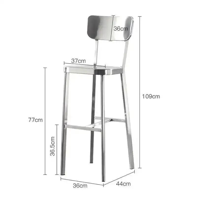 

Design Modern High Luxury Bar Metal Stools Kitchen Chair Home Sillas Para Comedor Restaurant Furniture