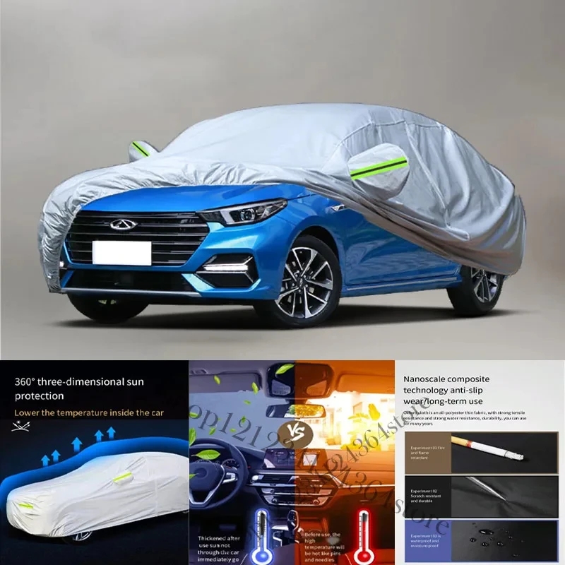 

For Chery Arrizo 5 PLUS 210T Car cover Exterior Car Cover Outdoor Protection Full Car Covers Waterproof