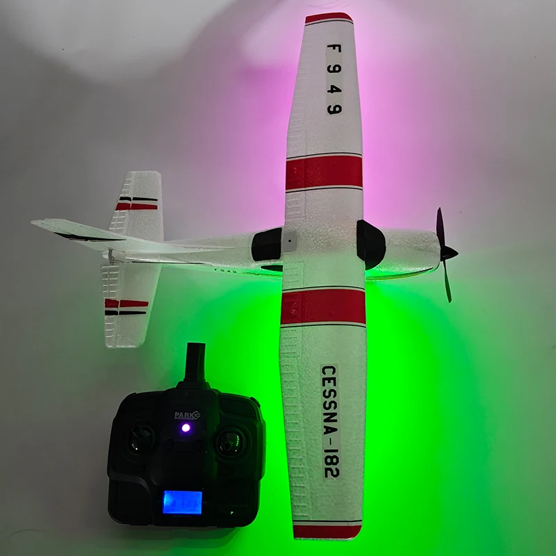WLtoys 3CH CESSNA F949 LCD جيروسكوب 2.4G RC طائرة ثلاثية الأبعاد/6G الثابتة الجناح لعبة الطائرات في الهواء الطلق الطائرات بدون طيار RTF لعب للأطفال والكبار هدية #4