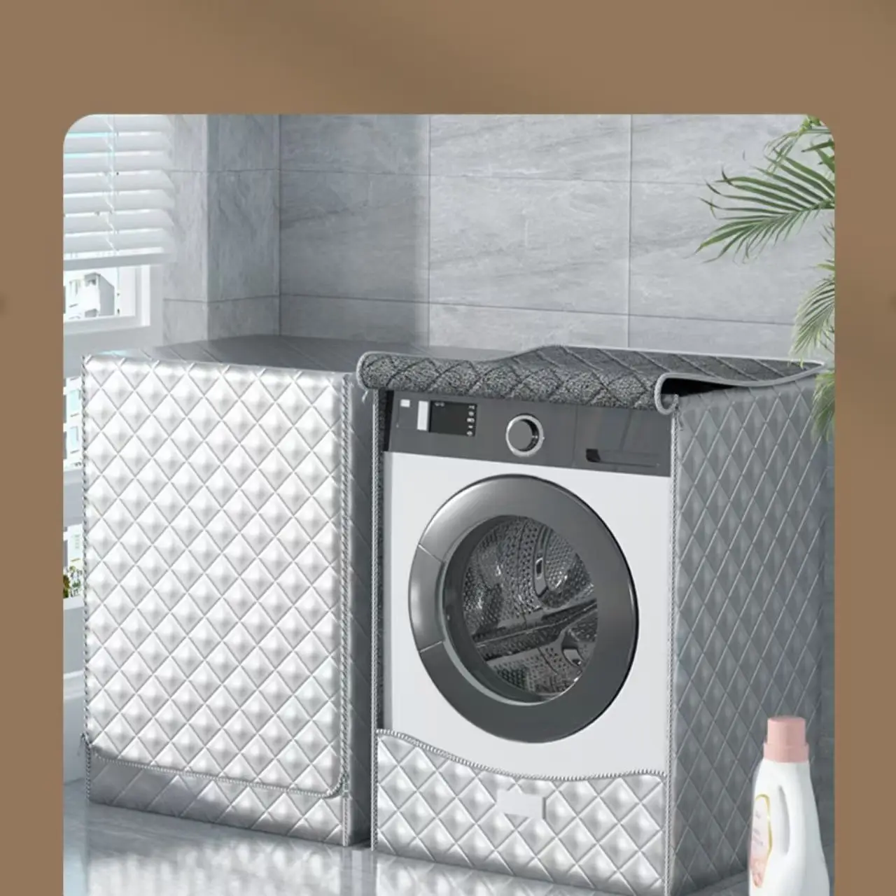 

Washing machine and dryer covers，3 layers of velvet and cotton, waterproof and sunscreen