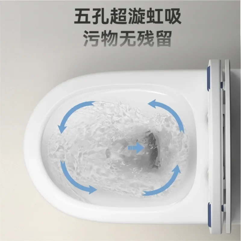 Household Toilet Super Swirl Siphon Type Water Saving Silent Deodorant Anti Splashing Large Pipeline Anti Blocking