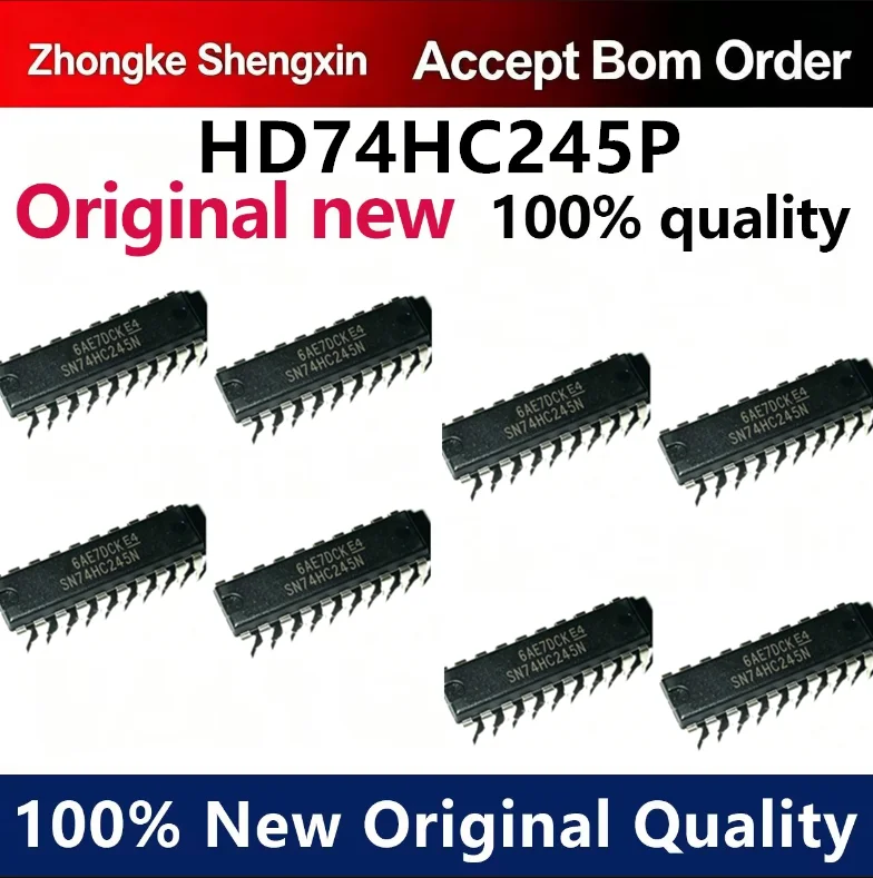 （5pcs-100pcs）Newly imported original HD74HC245P 74HC245N transceiver IC DIP-20 direct insertion