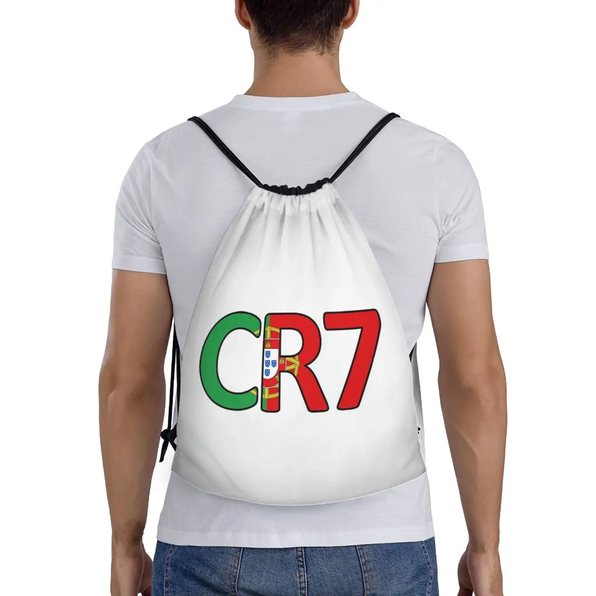 

CR7 - Cristiano Ronaldo 7 Backpacks Casual Portable Drawstring Bags Sundries Bag Book Bags For Travel Students