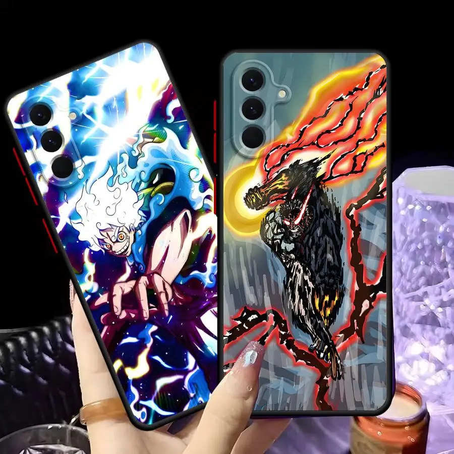 Case for Samsung Galaxy A73 A24 A25 A26 A53 A34 A21s A54 A52 A56 A35 A36 A22 Back Phone Cover One Piece Handsome Luffy
