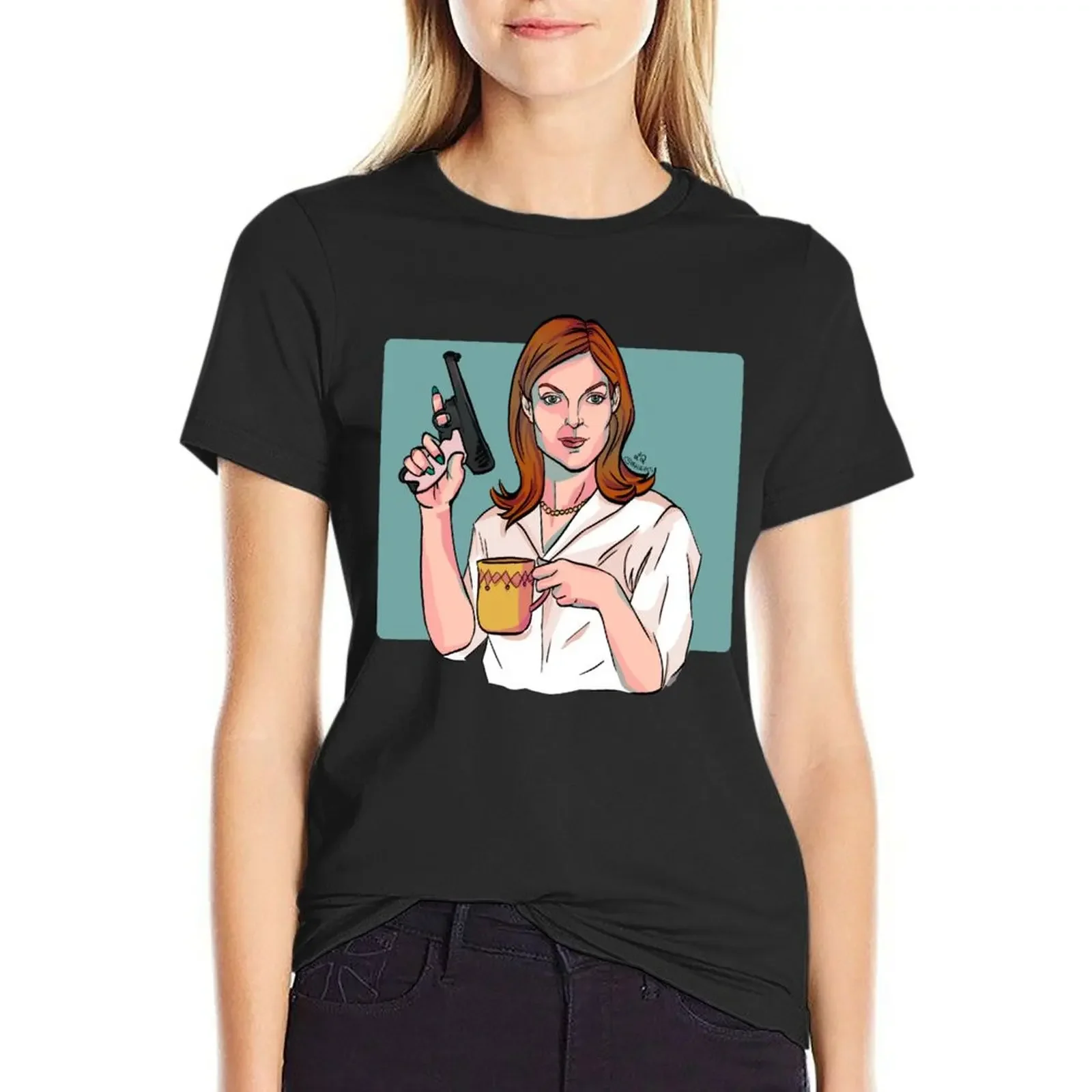 

Extreme Housewife T-Shirt sports fans oversized funny lady clothes t-shirt dress for Women long