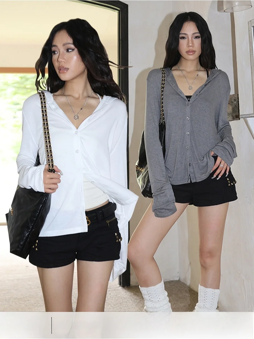 

Audwyn Summer Thin Svel Knitted Cardigan Women's Loose Fit Long Sve Sun Protection Light Weight Lazy Sle T-irt