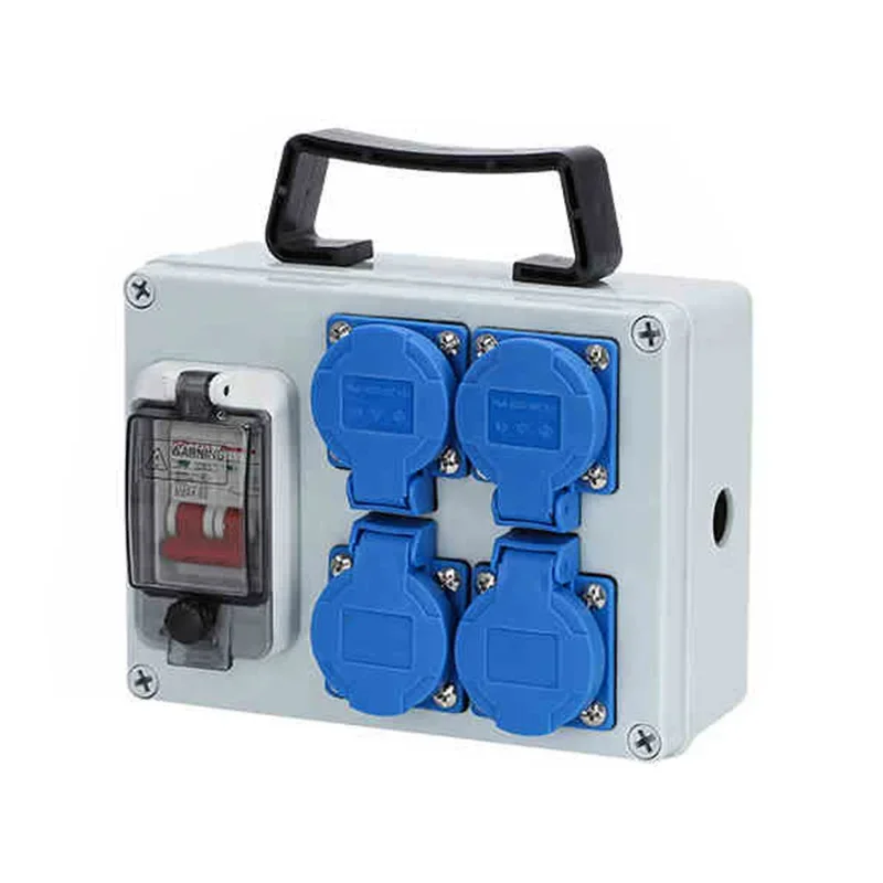 Waterproof socket box Outdoor construction site temporary electricity box