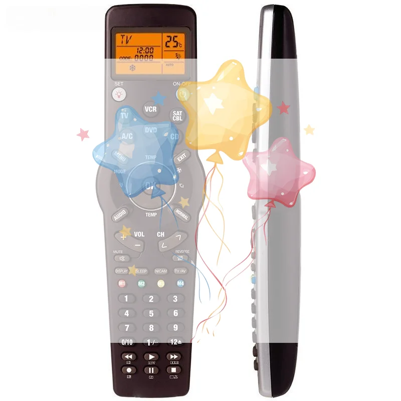 1Pcs Smart Universal Remote Control For TV/TXT DVD CD VCR SAT/CABLE And A/C RM-991 6 In 1 Learning Infrared Controller