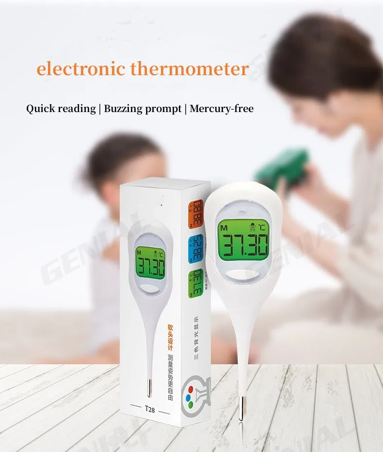 LCD large screen febril digital thermometer frontal digital thermometer termometro rapido febre termometr odigital corporal