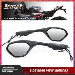 Side Rear View Mirrors For BMW S1000RR M1000RR 2019-2024 Motorcycle Rearview Mirrors With LED Turn Signal Light K67 K66 2023