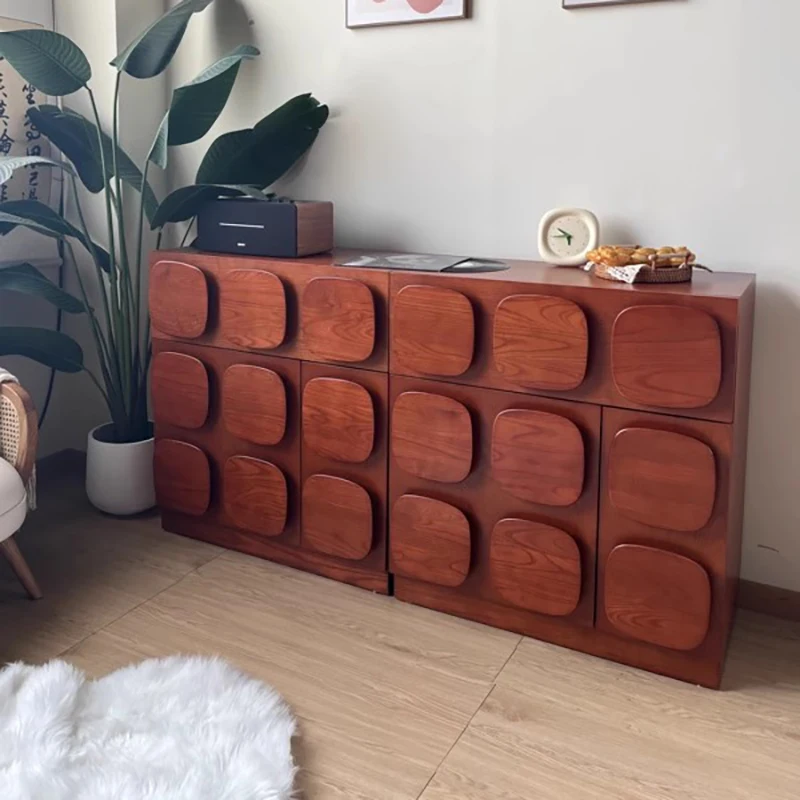 Nordic Vintage Cabinets Living Room Luxury Hardwood Organizer Drawers Cabinets File Modern Woonkamer Kasten Home Furniture