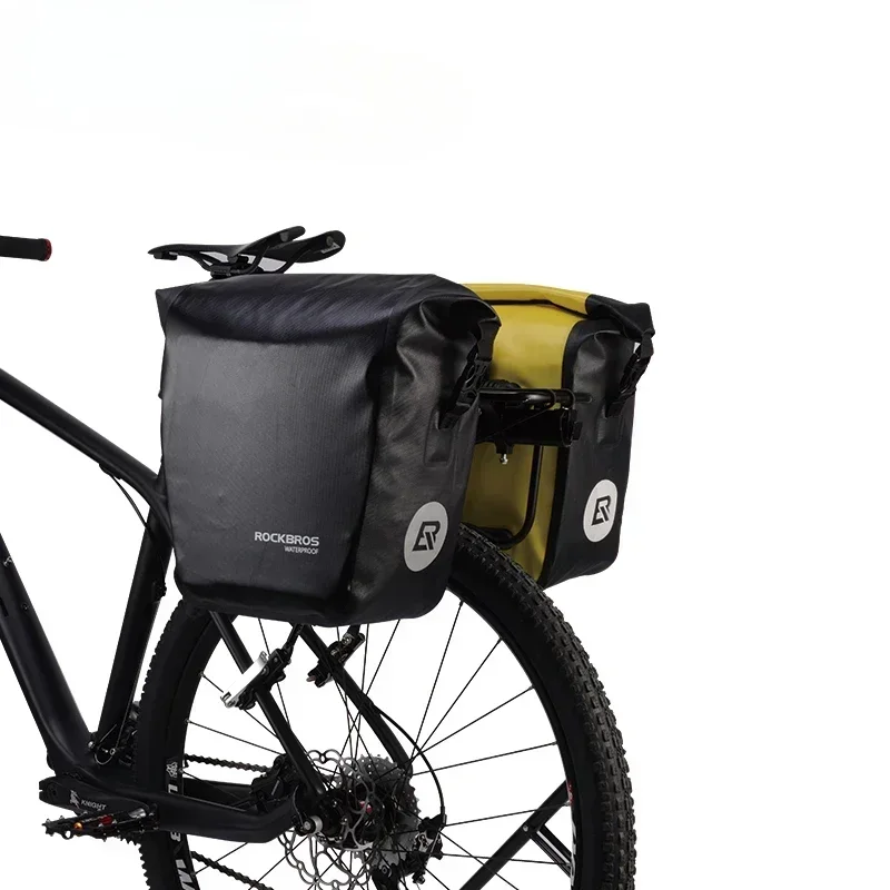 Wholesale Bike Bicycle Rear Rack Saddle Bag Waterproof Cycling Travelling Pannier Bags for Bicycles 1pc/color Box 1 Pc