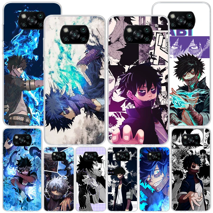 My Hero Dabi Bnha Phone Case For Xiaomi Poco X6 X5 X4 X3 Nfc F6 F5 Pro F4 Gt F3 F2 F1 M5S M4 M3 Personalized Print Cover