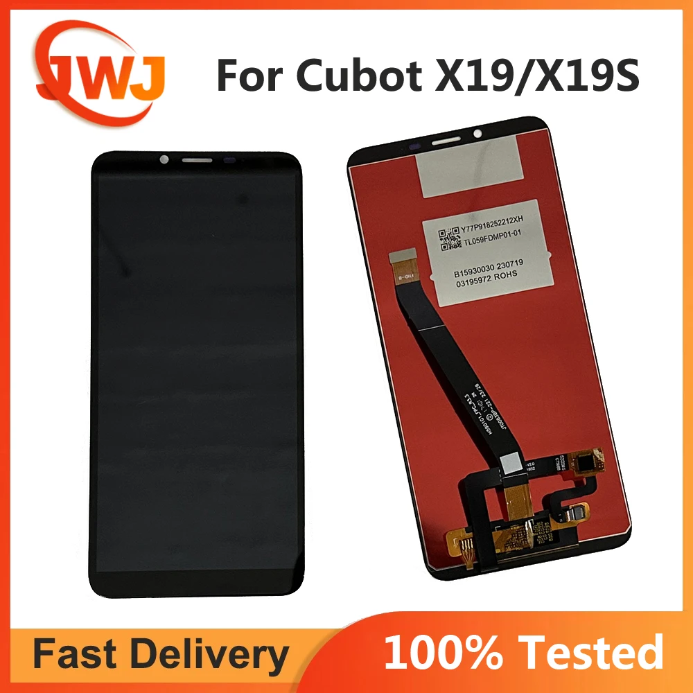 Tested For Cubot X19 LCD Display And Touch Screen Digitizer Assembly Replacement For Cubot X 19 X19S LCD Display Repair Screen