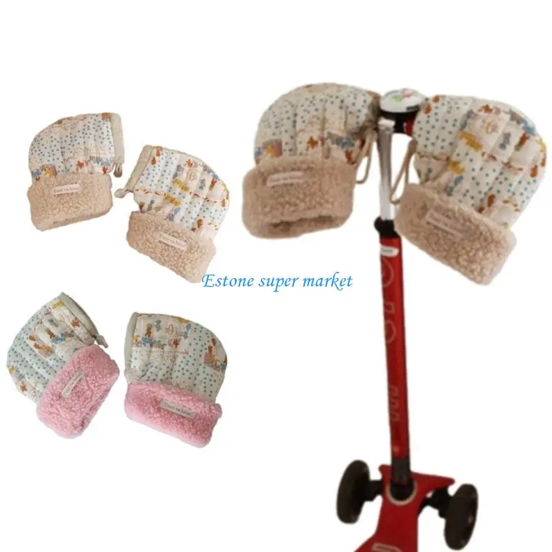 

090B Functional Hand Warmers Cartoon Warm Mittens Winter Essential for Boys and Girls