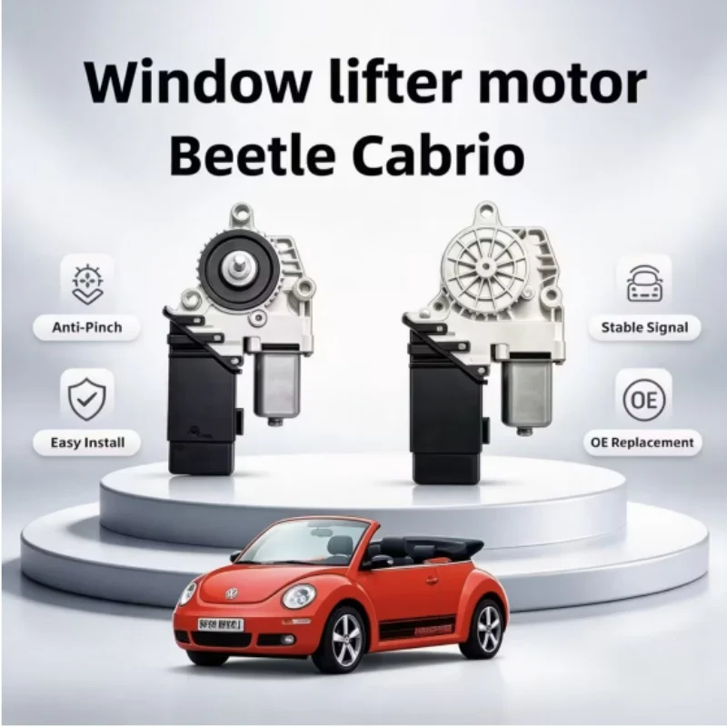 Window Lifter Motor For Volkswagen Beetle Cabrio Convertible OE 1Y0959802B 1Y0959801C 1Y0959802D Anti-Pinch Power Window Motor E