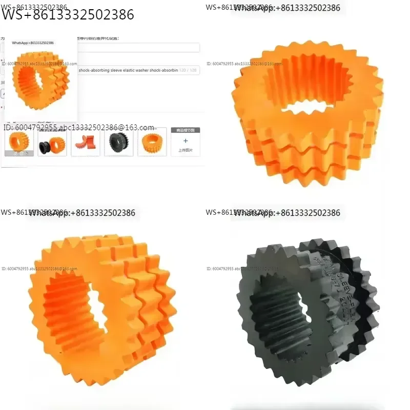 J9 Rubber Elastomer Gear Coupling Shock Absorbing Sleeve Elastic Washer Block for Screw Air Compressor Wheel