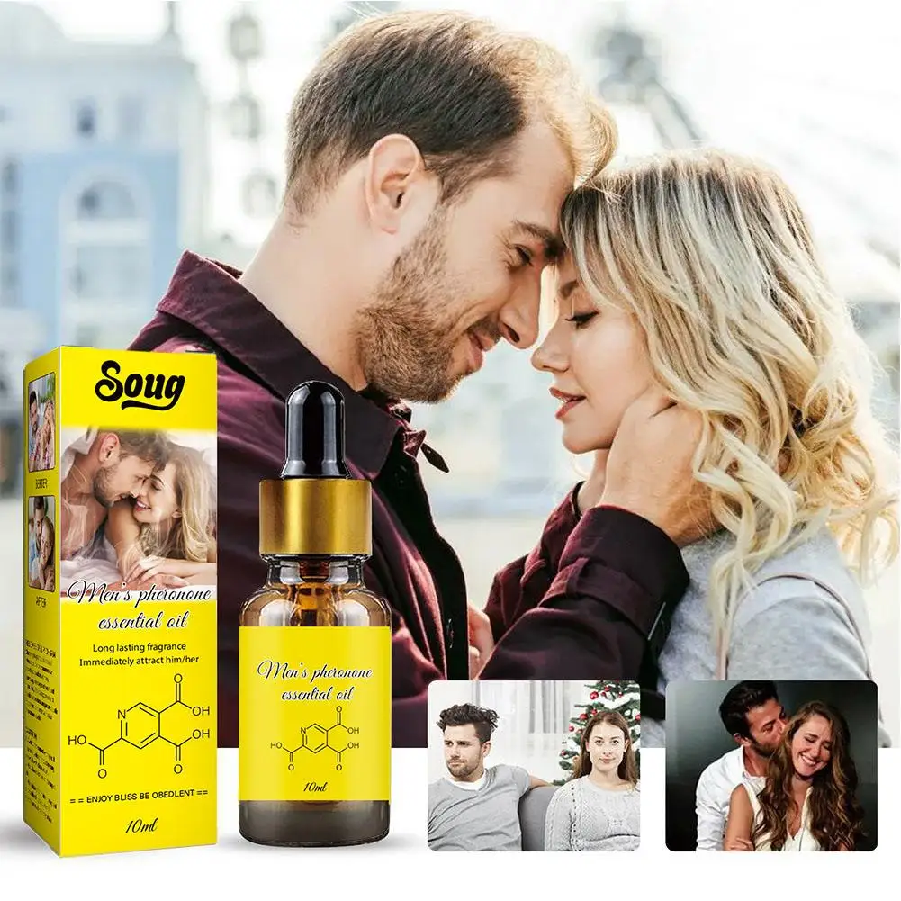 Óleo de perfume feromona para homens e mulheres, óleo de fragrância infundido, atrair mulher, 10ml