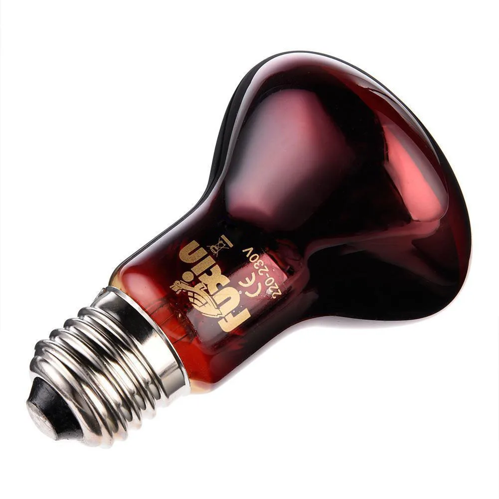 LED Red Reptile Night Light UVA Infrared Heat Lamp Bulb For Snake Lizard Reptile