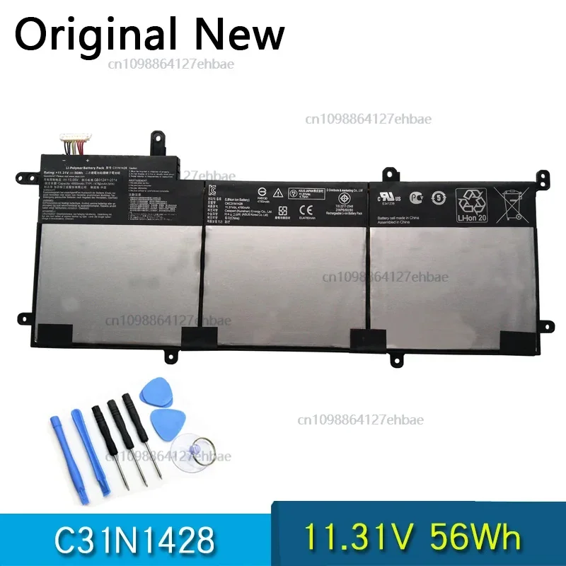 بطارية كمبيوتر محمول C31N1428 أصلية جديدة لأجهزة ASUS Zenbook UX305L UX305LA UX305UA 11.31V 56Wh