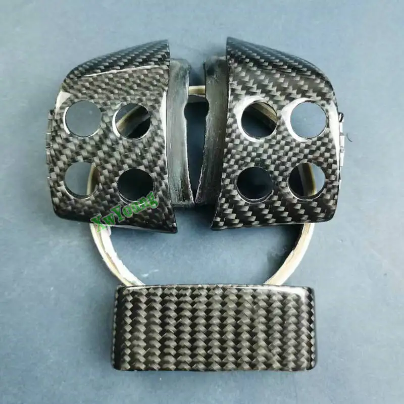 Car Steering Wheel Button Carbon/Black Trims (Only Trims) For 2003-2009 VW Golf 5 EOS GT GTI Mk5 GTI