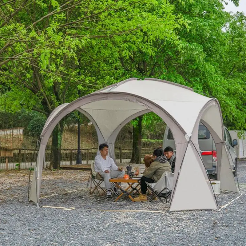 Folding Camping Dome Tents Round Dome Canopy outdoor Gazebo Big Canopy Large Awning Pergola House Rain Shelter Camp Accessories