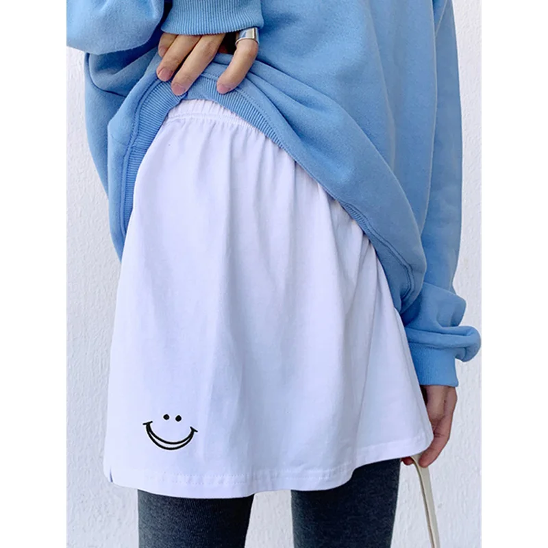 Women's Base Layer Hoodie Skirt Bottom Hem Covering  Skirt Inner Wear Winter Sweater Matching Half-length Autumn Winter S...