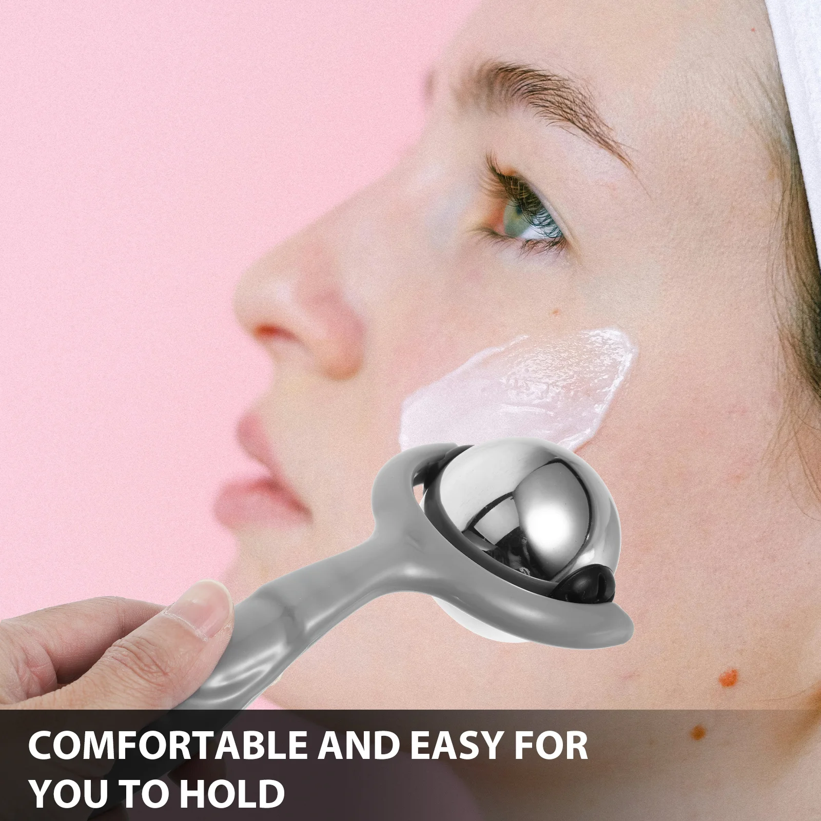 Face Massager Tool Metal Facial Guasha Roller For Face Eye Skincare Anti-Aging Relaxation Therapy Massage Relaxation