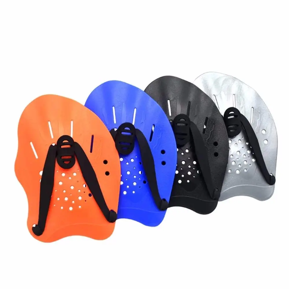 Adjustable Gloves Swimming Strokes Practice Training Frog Finger Swimming Paddles Hand Webbed Pad Fins Flippers Diving Palm