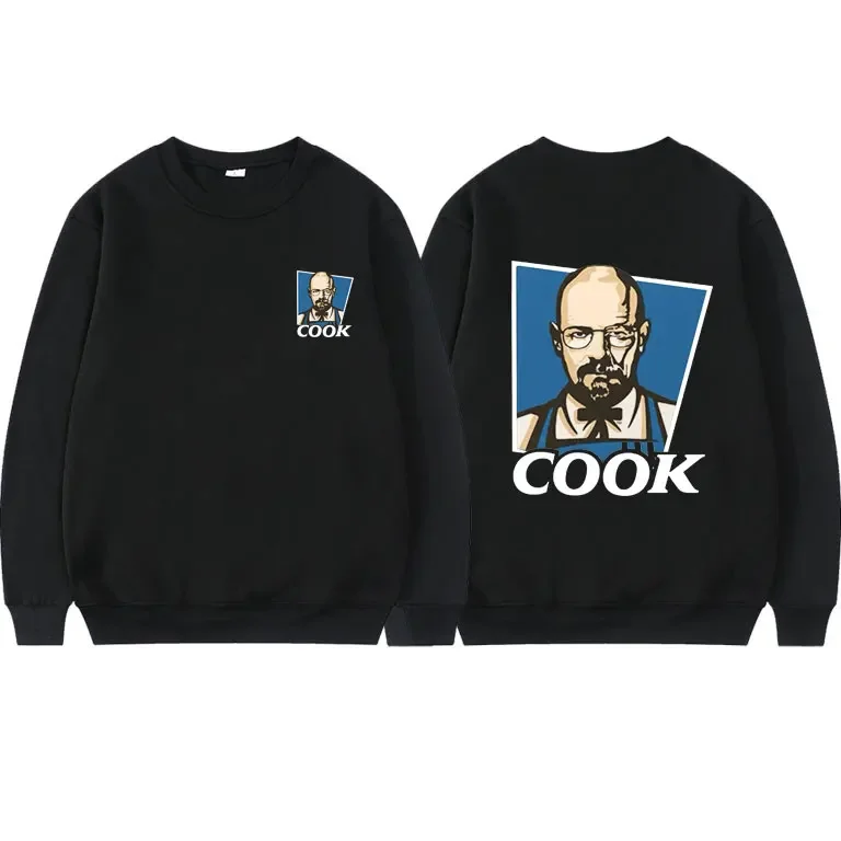 Funny Men Women Hip Hop Fashion Loose Pullovers TV Series Breaking Bad Walter White COOK Print Sweatshirt Heisenberg Pullover