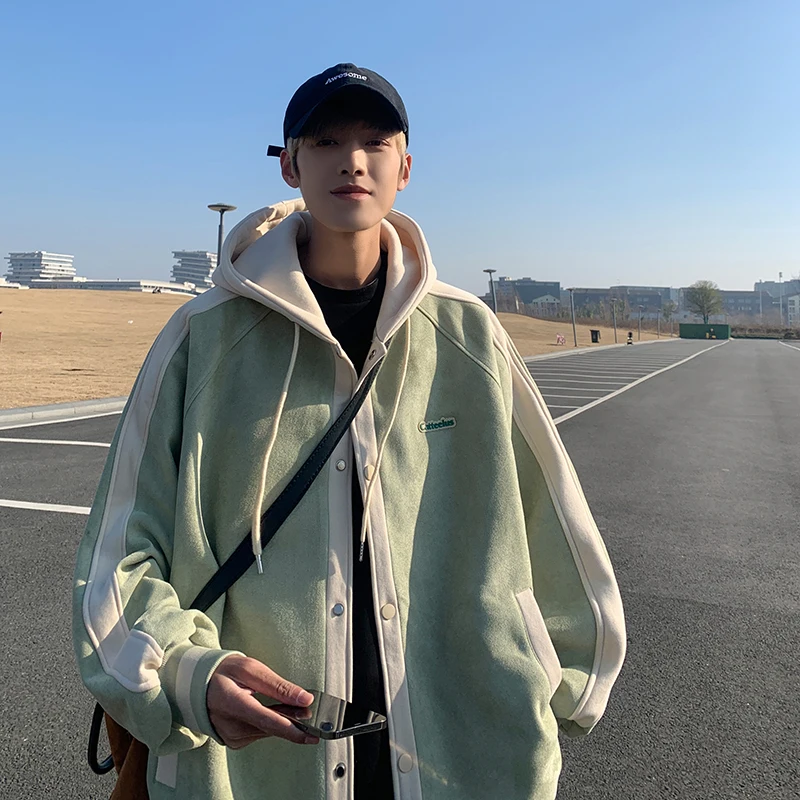 

Loose Casual Suede Jaet Men's Spring Autumn American Sle y Top Heavyweight Comfortable Retro Japanese Faion