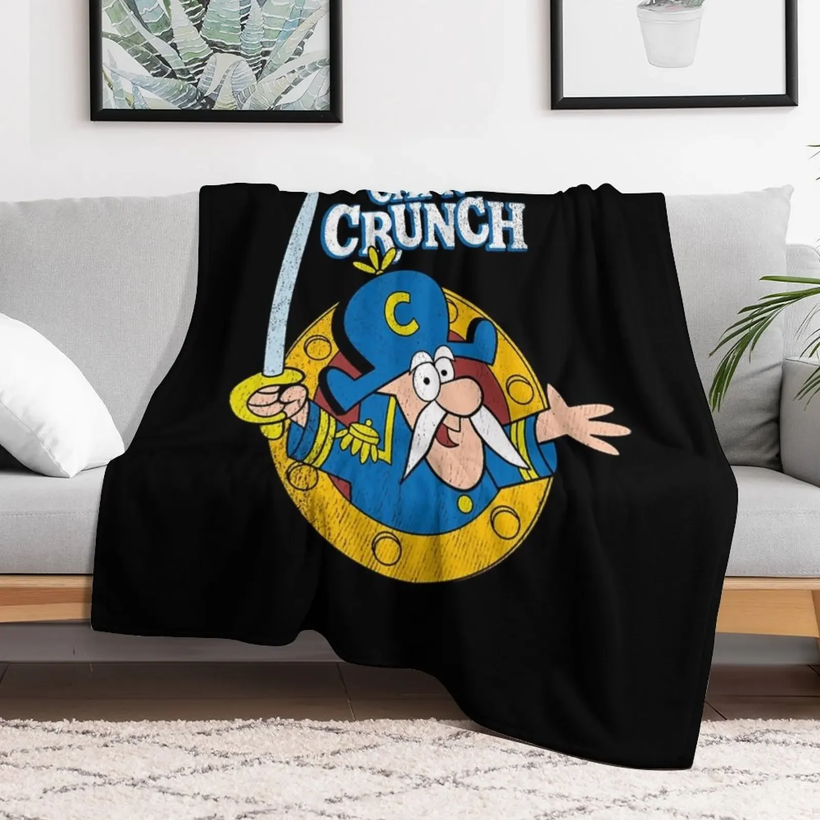 Vintage Crunch Cereal T-Shirt Throw Blanket Summer sofa bed Blankets