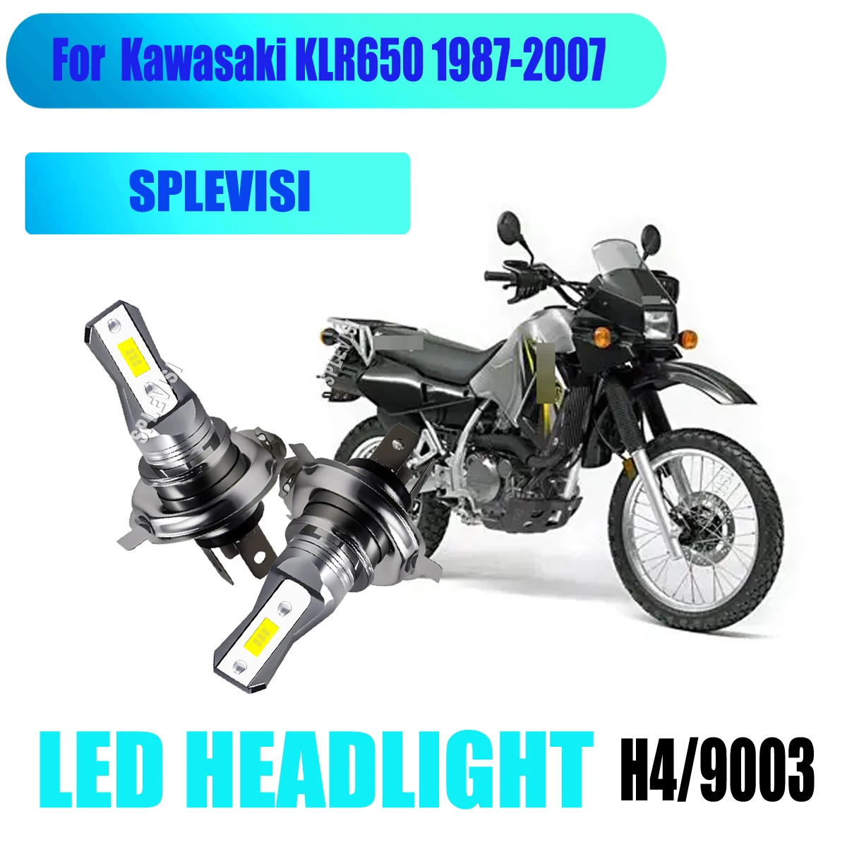 

9003 H4 Motorcycle LED White Headlight - Constant Brightness Output For Kawasaki KLR650 1987 1988 1989 1990 1991 1992 1993-2007