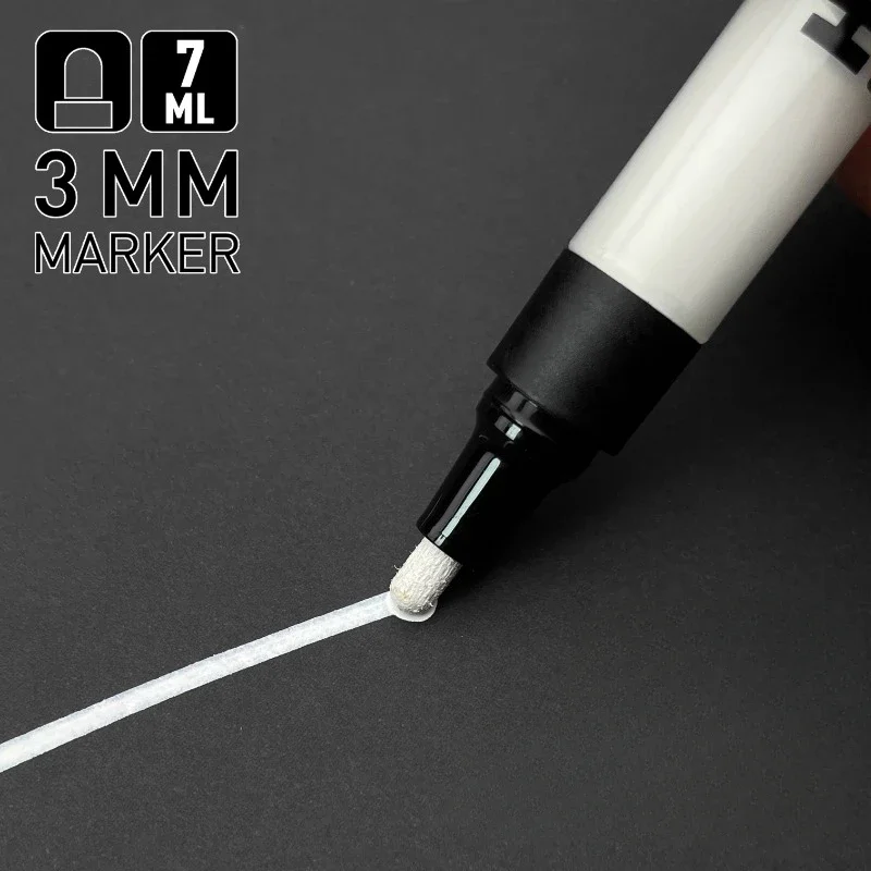 3/5/10MM DIY Graffiti Paint Pen Art Painting Highlighter Office Mark Signature Marker Oily Waterproof Non-erasable Paintbrush