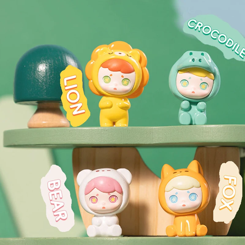 TOYCITY LAURA "ماذا هو في حديقة الحيوان؟" Stick & Play Blind Box - مجموعة مغناطيس الثلاجة على شكل حيوانات كرتونية، هدية لطيفة قابلة للجمع