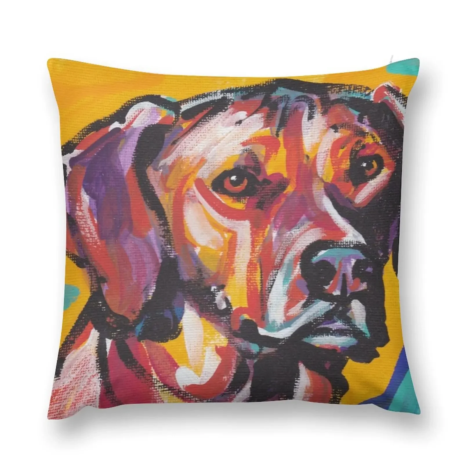 Rhodesian Ridgeback Bright colorful pop dog art Throw Pillow Sofa Cushions Covers Christmas Pillow Cases pillow