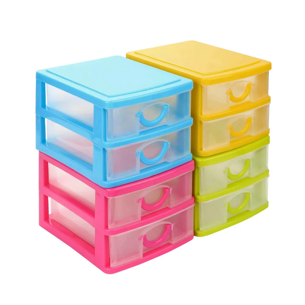 Durable Plastic Mini Desktop Drawer Sundries Case Small Objects Boxes For Makeup Organization Home Accessories Tools