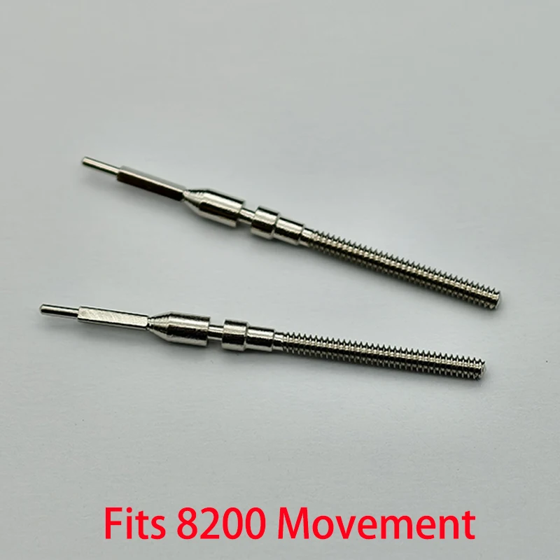 2 قطعة/4 قطعة 8215 8200 الفولاذ المقاوم للصدأ تاج حركة تاج الجذعية يناسب 8215 8200 الحركة الميكانيكية التلقائية الجذعية إصلاح جزء #2