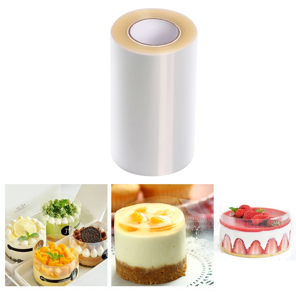 

1 Roll Mousse Cake Edge Wrap Dessert Surrounding Hard Bound Cake Edges PP Plastic Band DIY Baking Packaging Decoration Tools