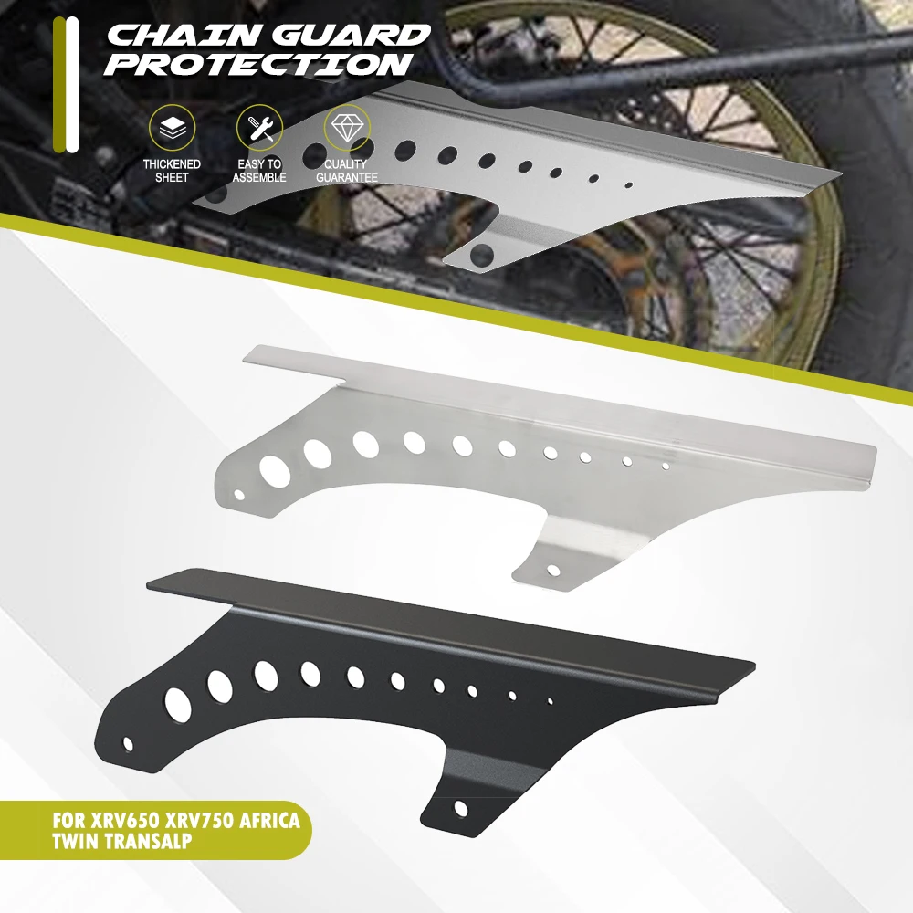 FOR Honda XRV650 XRV750 Africa Twin Motorcycle Chain Guard Protection XL 650 700 600 V XL650V XL700V XL600V Transalp 1987-2012