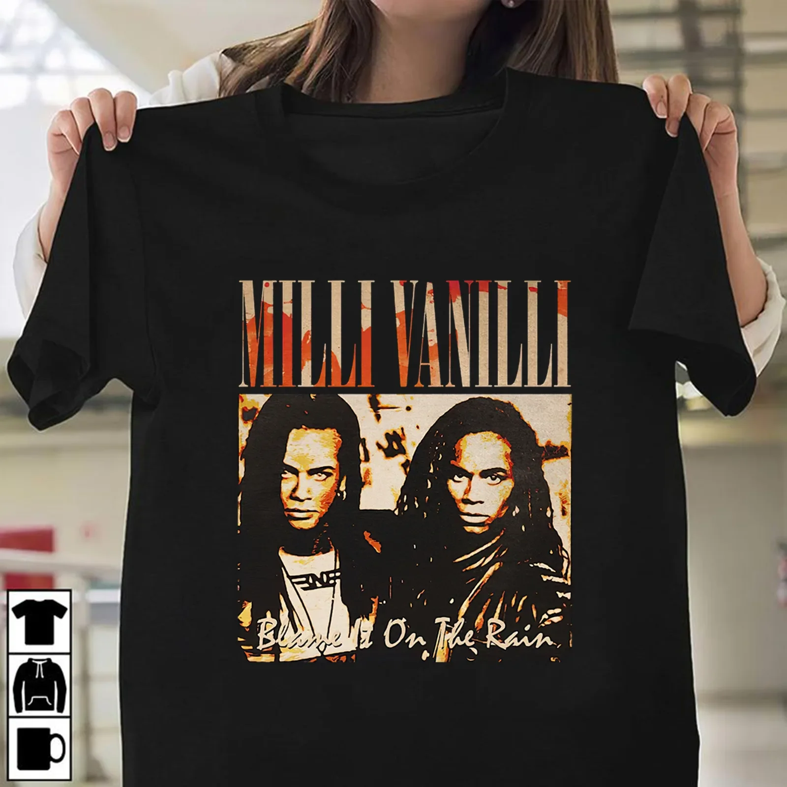 Milli Vanilli Blame On The Rain T Shirt Full Size S 5XL GO518