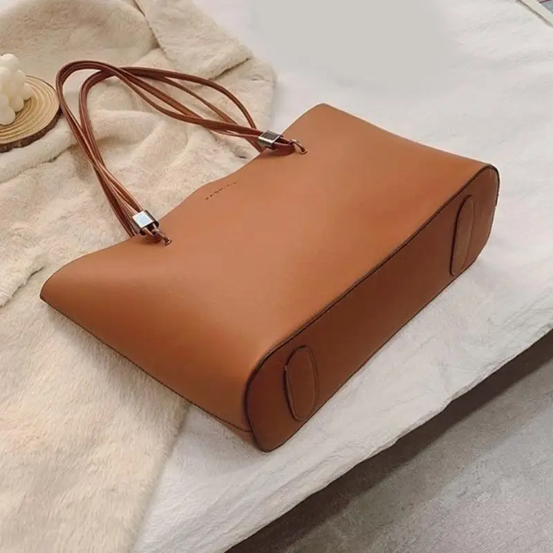 

Handbag PU Bag for Girl Women Large Capacity Shopping Bag Versatile Shoulder Bag 20CA