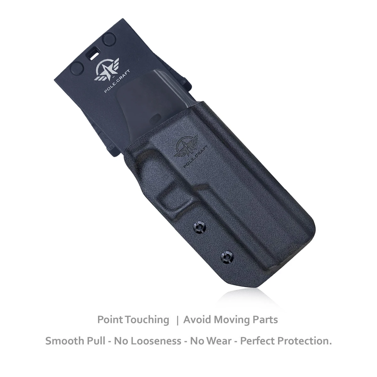 P320 Holster OWB Kydex for Sig P320 Carry / P320 Full  Case, Outside Waistband Carry 1.5-2 Inch Belt Clip with Leggings -OWB