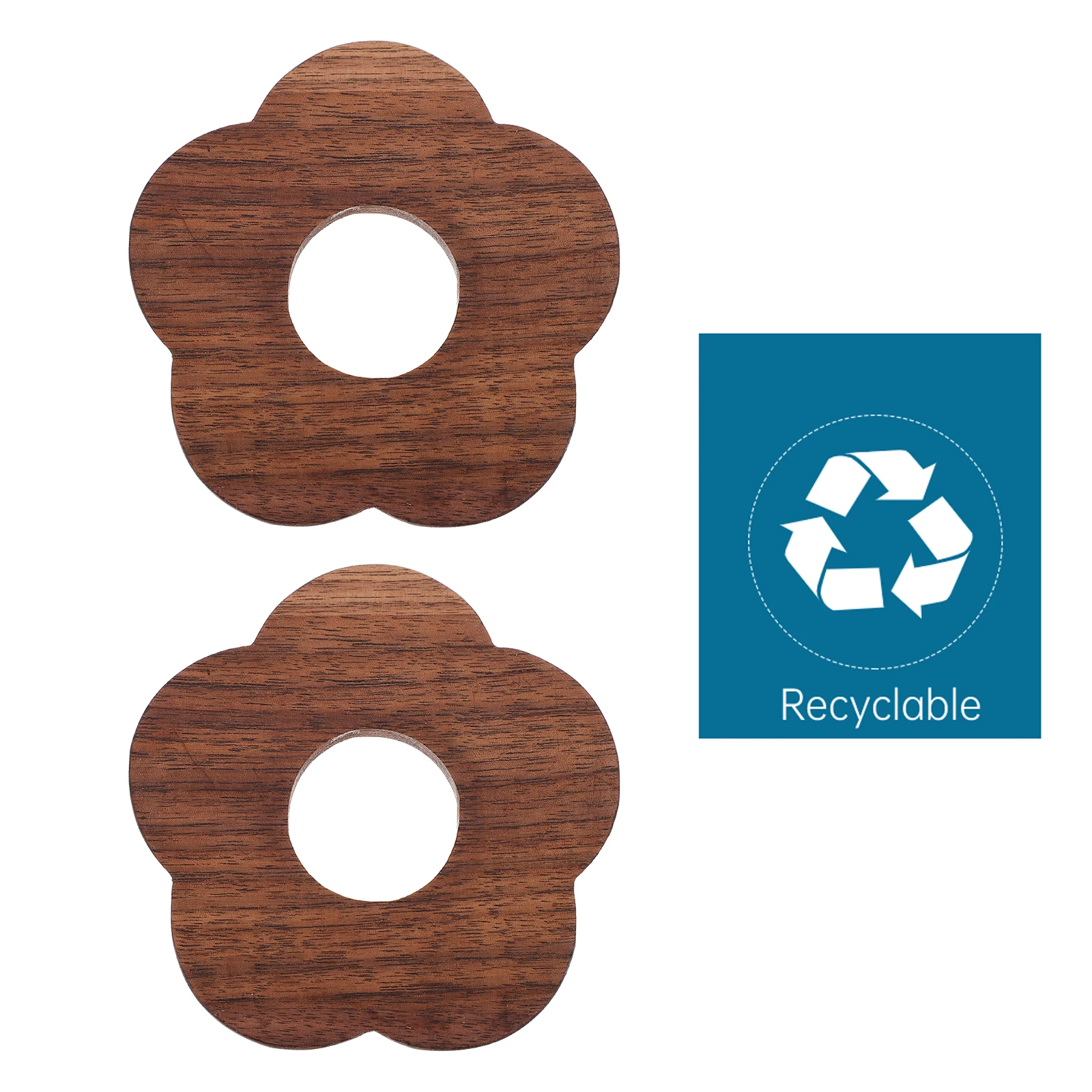 

2pcs Cup Premium Wood Mat Heat-Resistant Non-Slip Table Protector For Home Kitchen Dining Home Tableware Mat Place Mats