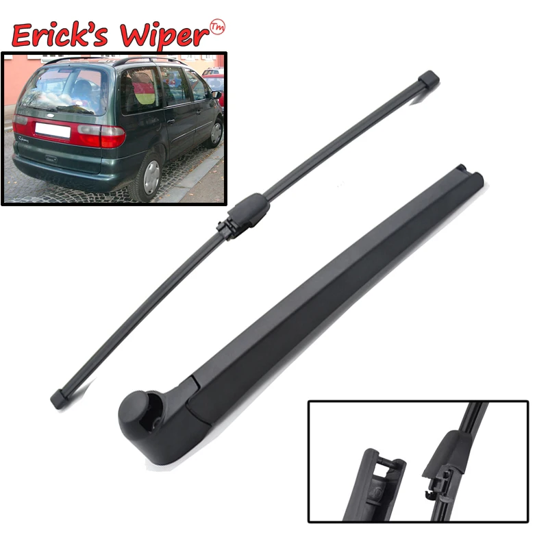 Erick\'s Wiper Rear Wiper Blade & Arm Set Kit For Ford Galaxy MK1 1995 - 2005 Windshield Windscreen Tailgate Window Rain Brush