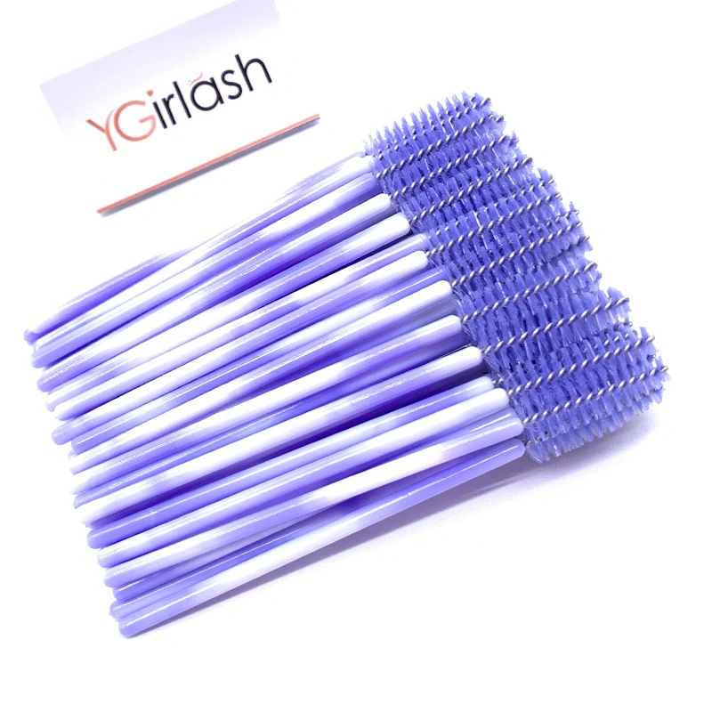 50/10 PCS/Pack Disposable Eyelash Swab Mini Individual Lash Applicators Mascara Brush Eyelashes Extension For Maquillaje Makeup