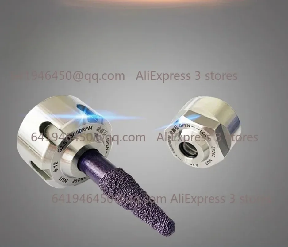 Engraving Machine High Precision Nut Stainless Steel Nut for ER20/25/32 CNC Milling Engraving Machine Stone Spindle Collet Nut