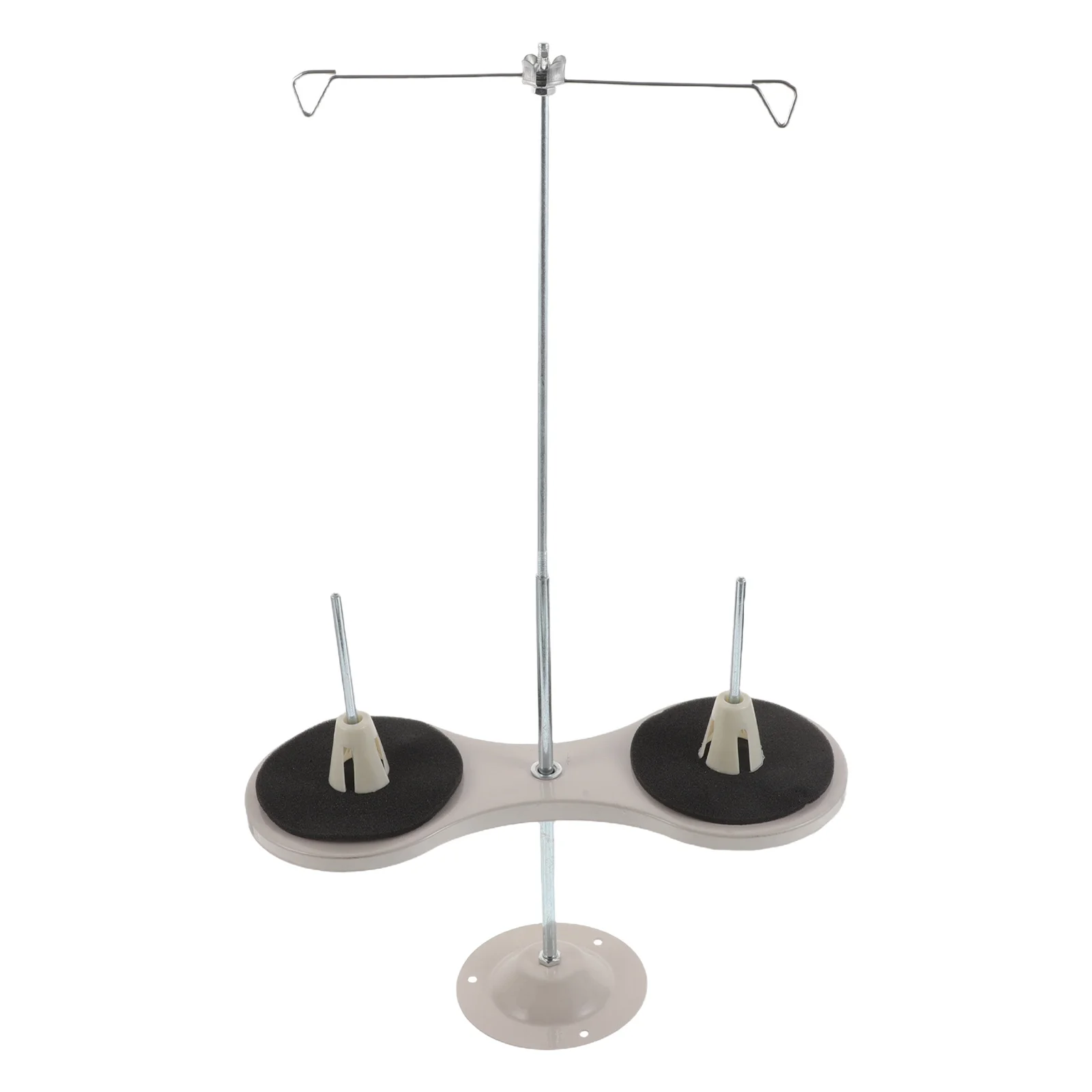 

Sewing Machine Thread Stand Metal Cone Thread Holder Rack 2-Spool Storage Embroidery Flat Bed Bobbin Ribbon Organizer