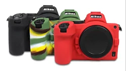 Miękka silikonowa gumowa torba dla Nikon Z5 Z6 Z7 obudowa ochronna Case skóra aparat gumowe etui torba